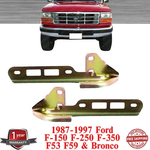 Hood Hinges Set For 1987-1997 Ford F-150 F-250 F-350 F53 F59 Bronco - Bild 1 von 8