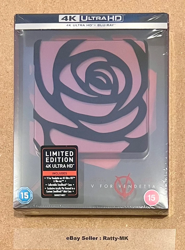 V for Vendetta Titans of Cult Steelbook (2005, Blu-ray)
