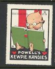 The Teacher Powell's Kewpie Kandies Reklamemarke Poster Stamp