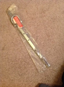 VINTAGE UNIVERSAL TWISTED CHROME HIGHWAY BAR & CLAMP MOTORCYCLE Double Twist Bar - Picture 1 of 6