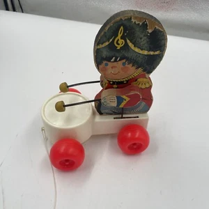Fisher Price Drummer Boy 634 Drumming Pull Toy Vintage 1967 - Picture 1 of 5