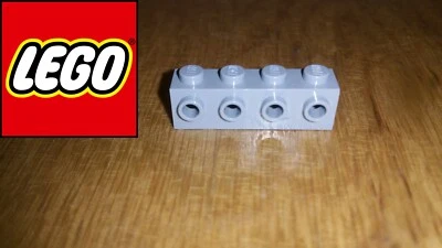 LEGO Light Bluish Grey Modified 1 x 4 With 4 Studs On 1 Side 1x4 New - Image 1 of 4