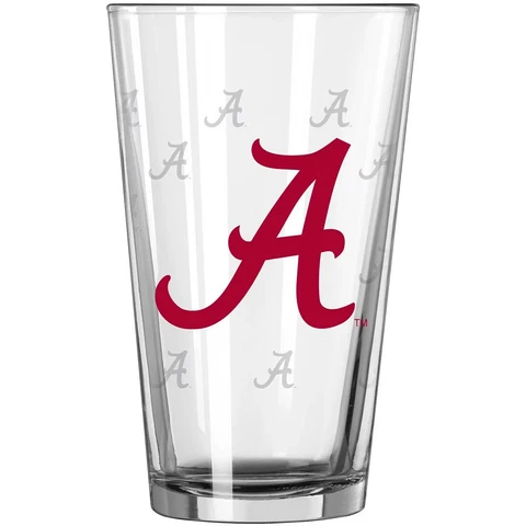 Alabama Crimson Tide 16oz. Satin-Etched Logo Pint Glass Cover