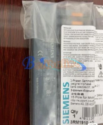 1PCS NEW Siemens 3RM1910-1DA 3 Phase Busbar - Image 1 of 2