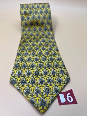 Gravata de seda Sulka feita na França 56" x 4" - Imagem 1 de 4