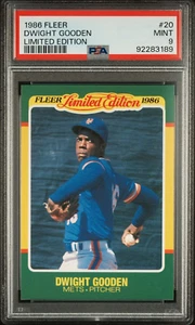 1986 FLEER LIMITED EDITION #20 DWIGHT GOODEN METS Graded PSA 9 - Picture 1 of 2