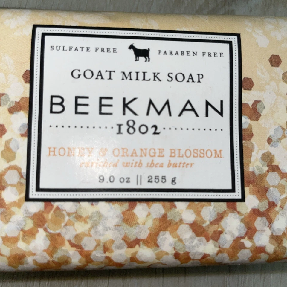 Jabón en barra de leche de cabra Beekman 1802 - miel y azahar grande 9,0 oz 255 g NUEVO Foto 1 de 4