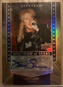 Jani Lane 2008 Upper Deck Spectrum Of Stars Auto Autograph Warrant 