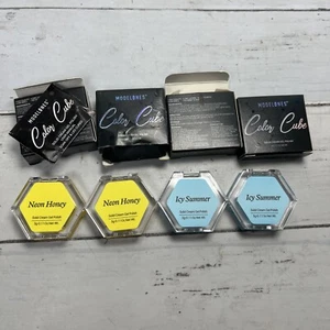 4 NEW Modelones Color Cube Solid Cream Gel Polish 2 Neon Honey 2 Icy Summer .11 - Picture 1 of 6