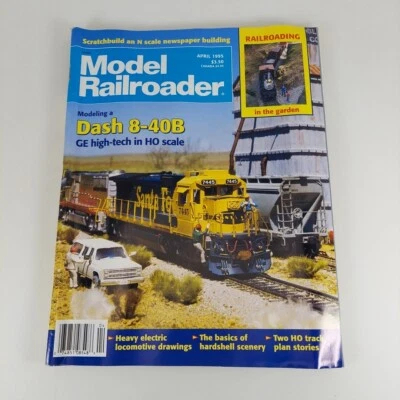 Model Railroader Magazine Apr 1995 Vol 62 No 4 GE Dash 8-40B, Garden Railroad  - Image 1 of 4