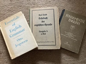 3 uralte Englischbücher, English Grammar, Fundamental english, Lehrbuch Englisch - Bild 1 von 4