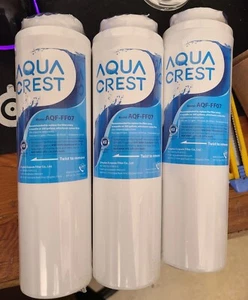 AQUA CREST UKF8001 Refrigerator Water Filter Pack of 3 - Picture 1 of 1