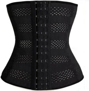 Mujeres Malla Transpirable Cintura Entrenador Corsés Bajo Busto Corsé XL - Imagen 1 de 3
