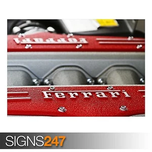 FERRARI ENGINE poster: Stunning photo picture print art available in sizes A0-A4 - Picture 1 of 5
