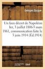 Un Faux Dcret De Napolon Ier 3 Juillet 1806 5 Mars 1861 Communication F