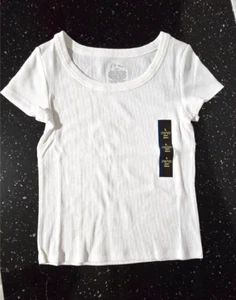 Art Class Slim Fit Girl's Crewneck White T-shirt Size L (10-12) New With Tag - Picture 1 of 2