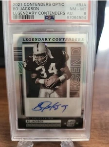 Oakland Raiders Bo Jackson 2021 Panini Contenders Optic LEGENDARY SIGNED #40/50 - Picture 1 of 2
