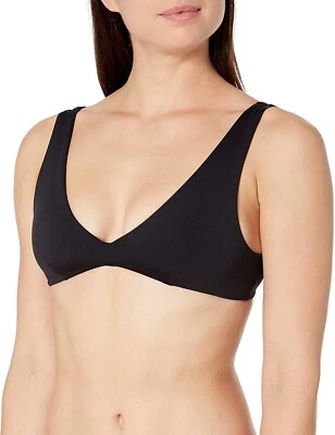 Volcom 255953 Womens Simply Seamless Halter Black Bikini Top Swimwear Size S - Image 1 of 2