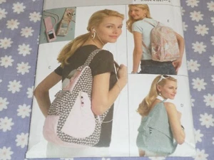 BUTTERICK 5054 MISSES BACKPACKS & MP3 PLAYER COVERS PATTERN-UNCUT - Picture 1 of 3