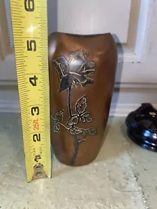 Schöner Heintz Kunst Metall Shop von Heintz Sterling und Bronze Vase #3643B - Bild 1 von 9
