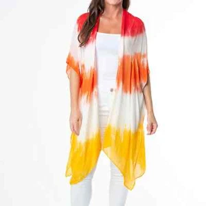 ELSIE & ZOEY KYLAH ONE SIZE TIE DYE LIGHTWEIGHT SWIMSUIT COVER UP- SO CHIC!!! - Picture 1 of 4