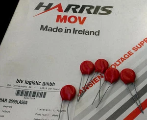 5 Stück V660LA50A Metalloxyd-Varistoren, Harris (VDR) 660 V / 200 pF (M1802) - Picture 1 of 2