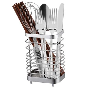 Utensil Holder Stainless Steel Utensil Drying Rack with Detachable Base Dish ... - Picture 1 of 8