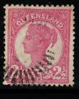 QUEENSLAND SG214 1895 2½d ROSE USED