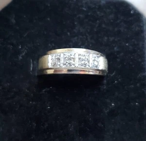 14K Yellow Gold Estate Men's Diamond Cigar Band Size 6.5 - Picture 1 of 12