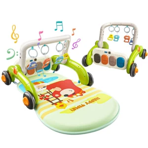 Cute Stone Baby Gym Play Mat with Piano Toddlers Learning Walker Musical Mats - Picture 1 of 11