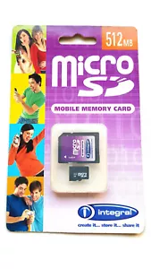 Tarjeta de Memoria MICRO SD 512 MEGABYTES Integral - Imagen 1 de 1