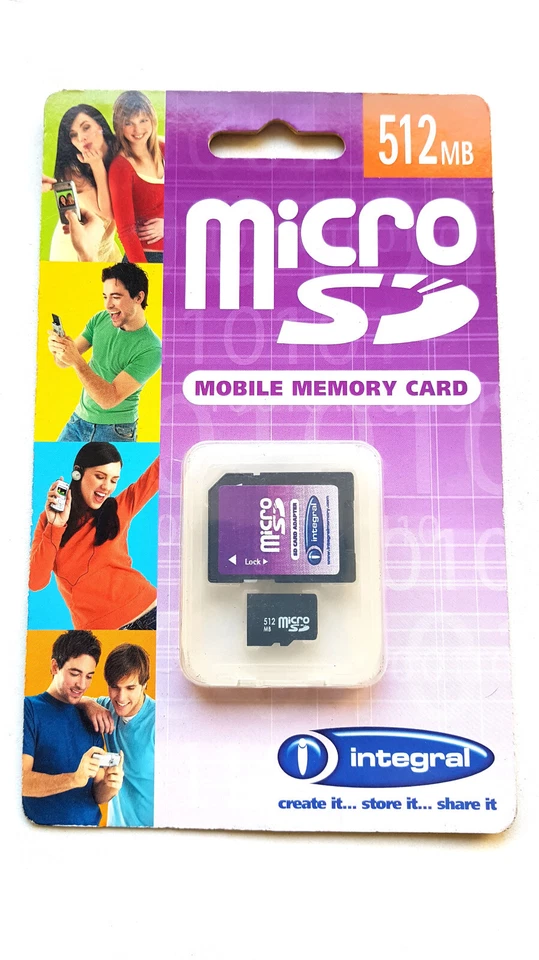 Tarjeta de Memoria MICRO SD 512 MEGABYTES Integral - Immagine 1 di 1