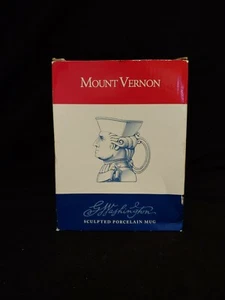 Mount Vernon George Washington Sculpted Porcelain Mug  - Picture 1 of 9