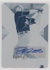 2018 Panini Elite Extra Edition Printing Plate Cyan 1/1 DJ Peters #126 Auto 0ps7