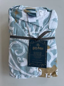 Pottery Barn Teen Harry Potter Magical Damask Flannel Pajama Set Size Medium - Picture 1 of 2