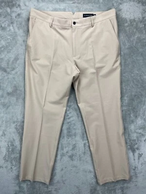 Calça de golfe masculina Dunning Everbest 38x30 bege desempenho stretch chino - Imagem 1 de 4