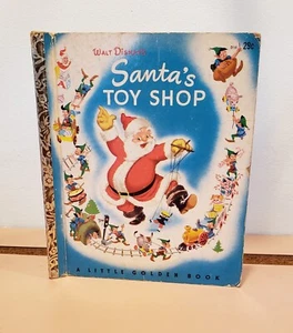 1950 Das Walt Disney Studio kleines goldenes Buch SANTA'S TOY SHOP Al Dempster - Bild 1 von 4