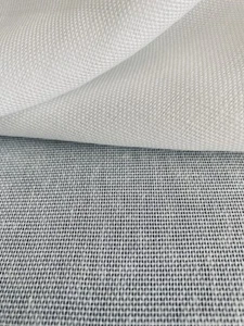 Gardinen Stoff Vorhang Textil Leinenoptik Meterware weiß Höhe 2,90 m Webstruktur - Bild 1 von 4