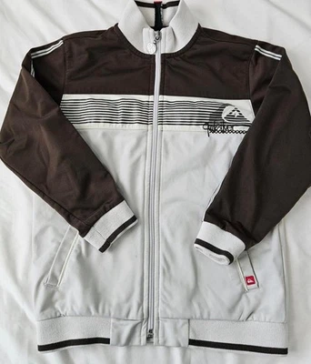Chaqueta Quiksilver Completa con Cremallera - Marrón y Crema Talla Niños Mediana 5-6 Foto 1 de 4
