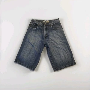 Southpole Vintage Y2K Denim Shorts 31x15 RN82628 Dark Wash Skater Relaxed Sz 32 - Picture 1 of 4