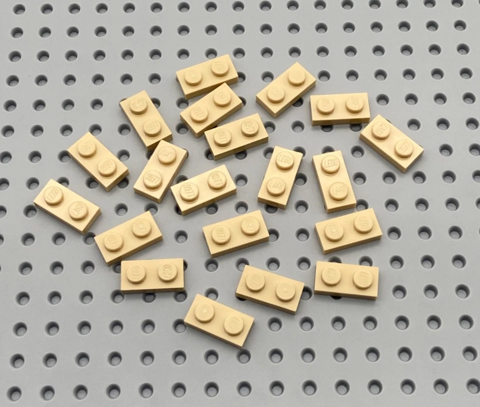 LEGO® 20x Platte Bauplatte 1x2 flach 3023 beige - Bild 1 von 1