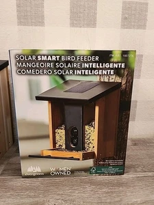 Evergreen Solar Smart Bird Feeder Cedro Rojo 1080p HD Cámara Caja Abierta ✅️ - Imagen 1 de 5