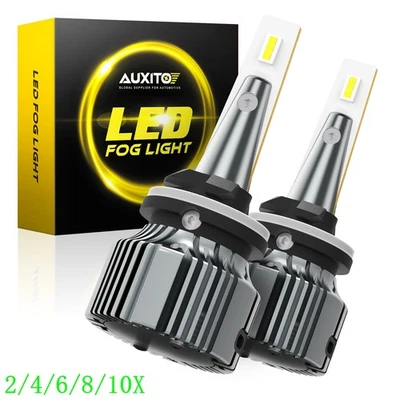 AUXITO 880 881 899 LED Fog Driving Light Bulb Conversion Kit Super White 2/10x - Image 1 of 4