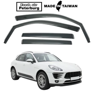 for PORSCHE MACAN TURBO 2014- IN-CHANNEL WIND DEFLECTOR RAIN GUARDS 4PCS - Picture 1 of 8
