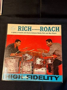 Rich versus Roach Buddy Rich Max Roach Mercury Records Drums Record - Picture 1 of 3