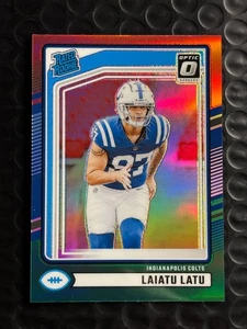 2024 Panini Optic - Rated Rookie Laiatu Latu #311 Red & Green Prizm (RC) Colts - Picture 1 of 2