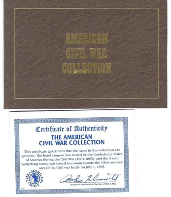 USA: Certificate of Authenticity The American Civil War Collection. As Shown - Image 1 of 2