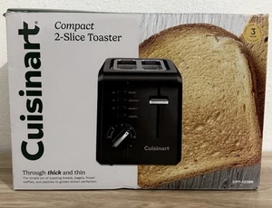 Cuisinart CPT-122BK 2 Slice Compact Plastic Toaster-BLK - Picture 1 of 5