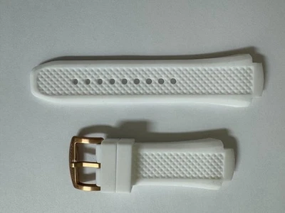 Swiss Legend Neptune  Silicone/Rubber  white band strap for 53mm watches - Image 1 of 2