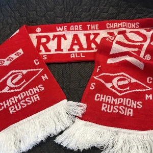Bufanda de fútbol Spartak Moscow original rara - alrededor de 1990’s - Imagen 1 de 9